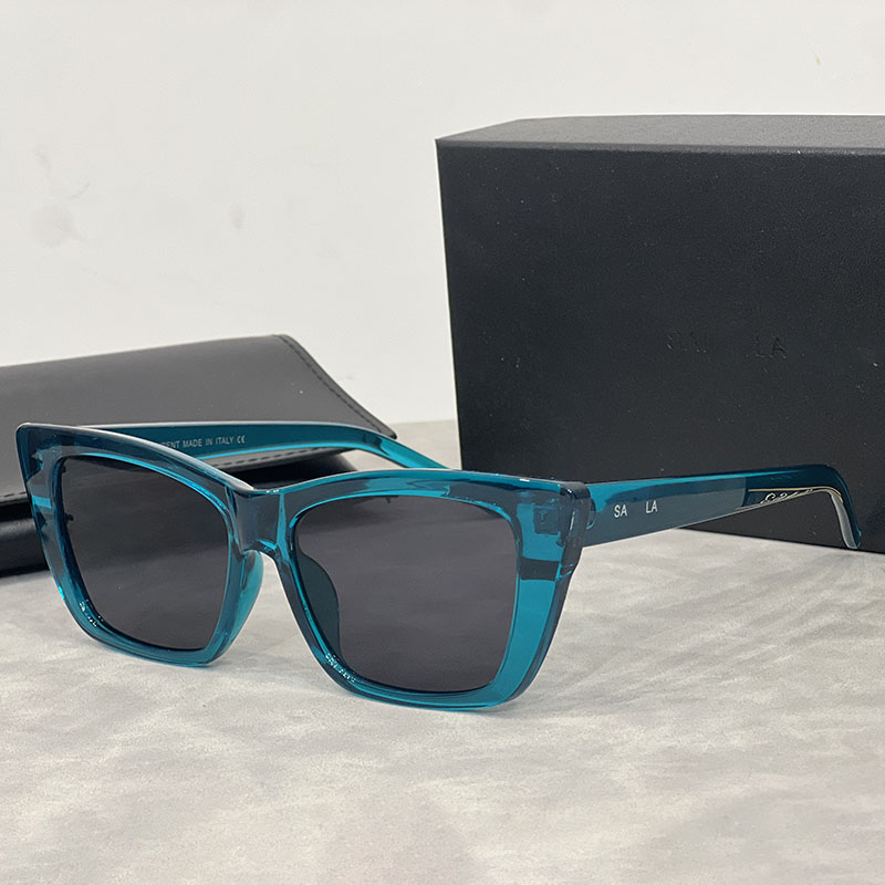 designer sunglasses for Women cat eye casual thin mirror legs frame Fine flat lenses Beach Sun Glasses Retro Frame
