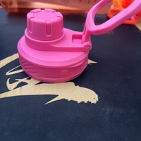Rose red cup lid