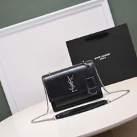 Black plain silver buckle