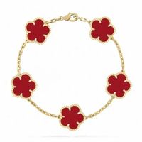 gold red bracelet