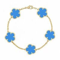 gold blue bracelet