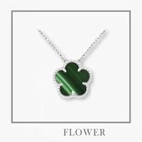 silver green necklace