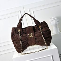 Luxury Designer Bag Genuine Leather Women Quilted Sweet Underarm Bag Bowknot Chain Shoulder Crossbody Bag for Women 25k