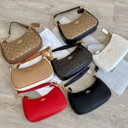 Coach Teri underarm crescent vintage women classic monogram dumpling bag fashionable shoulder crossbody bag