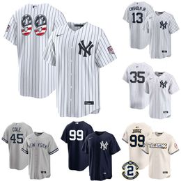Men's New York Yankees Aaron Judge White USA 250 Fourth of July Home Stadium Jersey Custom Name & Number Available, S-6XL
