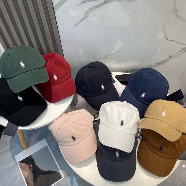 2025 Classic Luxury Designer Unisex Baseball Cap Fashion Cotton Polo Embroidery Casual Caps Soft Breathable Golf Sun Cap