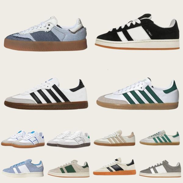 Trainers Striped Vintage Outdoor Sports Shoes Mens Women Denim White Black Blue Gum Cream Brown Casual Shoe Navy Night Leopard Platform