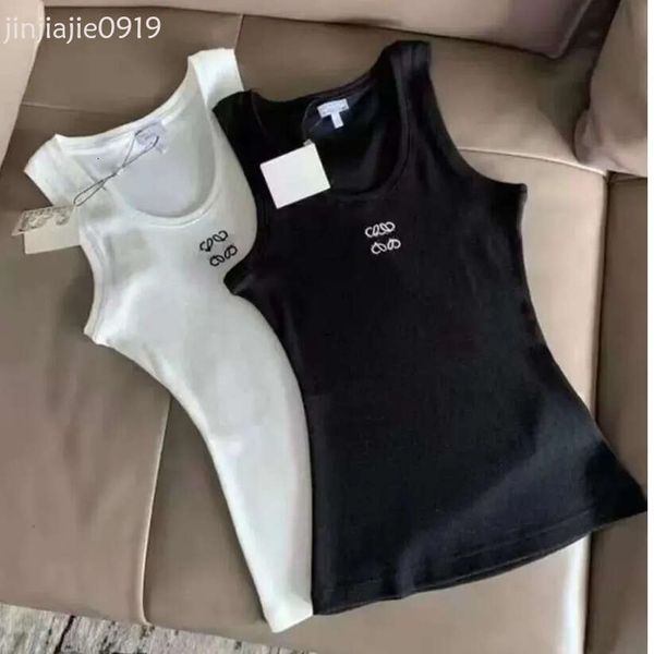 woman designer women wet tank top t shirt Summer vest sleeveless womens knitted vacation Croptop Outwear Elastic Sports Knitted Tanks