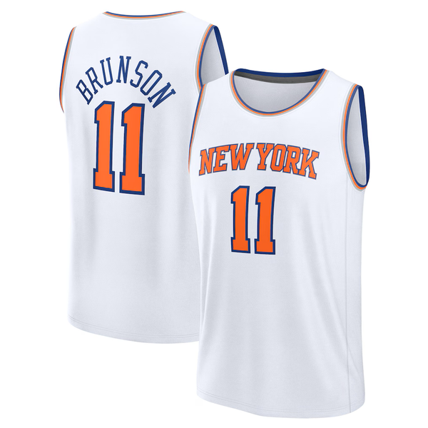 Custom Jalen Brunson Karl-Anthony Towns Basketball Jerseys Josh Hart Mikal Bridges OG Anunoby Quickley Robinson Knick Fournier