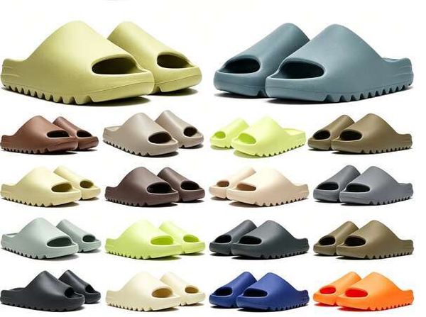 Designer Slides for Men Women Slippers Sandals Onyx Cinder Sand Bone Resin Stone Sage Slate Grey Vermilion Slide Slipper Summer Beach Sandal Womens