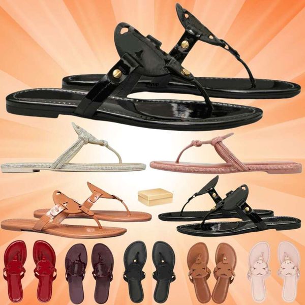 Womens Miller Flip Flops Slippersslides Beach Casual Designer Slippers Top Quality Black White Summer Sandals
