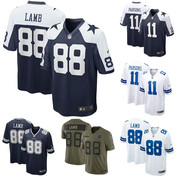 Men's Dallas Cowboys CeeDee Lamb Navy Alternate Game Team Jersey