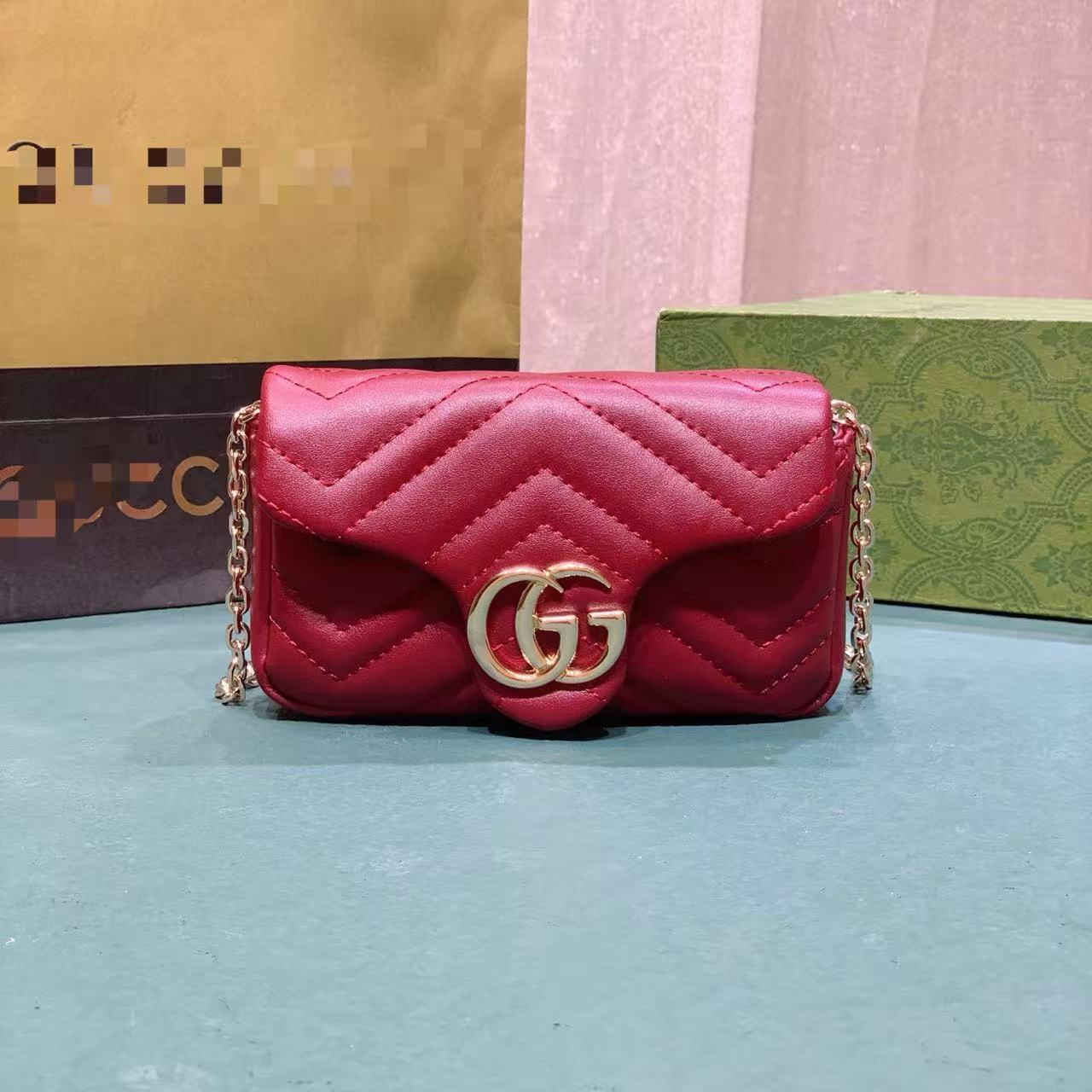 Luxury Designer Bag Classic Versatile Single-Shoulder Crossbody Handbag for Women GG Marmont Bag